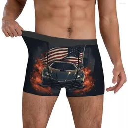 Underpants Ultimate Sports Car Underwear Road Design Trunk Trenky Males Panties Plain Boxer Brief Birthday Gift