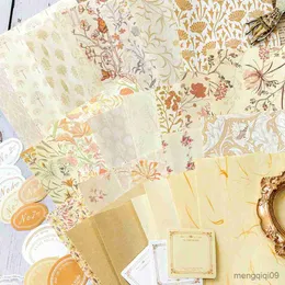 Wrap regalo 10 fogli di fogli vintage Materiale multi-materiale Borsa carta spazzatura Pianificatore Planner Scrapbooking Vintage Decorative Craft Background Paper R230814