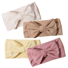 Thin Knit Bow Headband Wide Bandeau Bowknot Twist Turban Headwrap Baby Girl Headband Soft Newborn Bowknot Headband