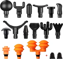 Massageador de corpo inteiro atualizou 15 PCs Massager Heads para atender às diferentes necessidades de massagem muscular profunda de massagem muscular Acessórios para armas de massagem 230814