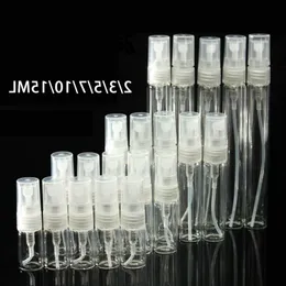 2/3/5/7/10/15ML Mini Clear Glass Refillable Perfume Pump Spray Bottle Atomizer Empty Cosmetic Sample Gift Container Lekep