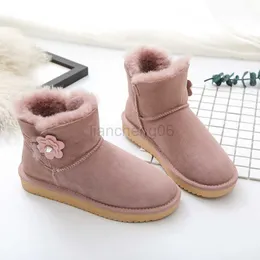 Scarpe eleganti 2022 Vendita calda di alta qualità Donne autentica stivali da neve in pelle di pecora genuina 100% stivali da neve in pelliccia naturale caldi scarpe invernali caviglie x230519