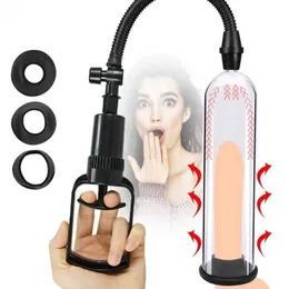 Sexleksak Massager Manlig PENIS Pump Augmentation Vakuum Masturbator Vuxen Automatisk aspirator