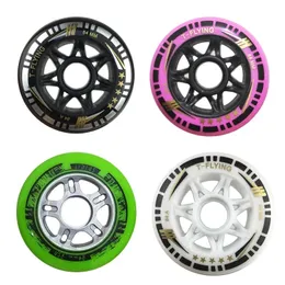 Patins em linha de patins 8 pcSset 84a 84mm Wheels Professional Speed ​​Speed ​​Free Skate para Racing Patines LZ82 230815