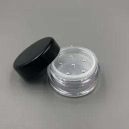 Clear 1g 1 ml de plástico em pó de puff puff case makeup frascos cosméticos Caixa de armazenamento em pó de face pó com tampas de peneira swbaf