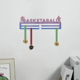 Hooks Rails Medal Display Regal Rostproof Medal Display Stand Anti-deformiertes Badminton-Fußball-Basketball-Medaille Hanging Halter Aufbewahrung 230814
