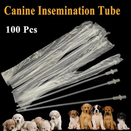 Cat s Crates Houses 100PCS Artificial Insemination Tube Catheter Disposable Semen Injection Sheep Goat Medium Canine Clinic Pipe Pet Dog Plastic 230814