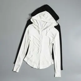 Fitness Wear Zipper Sports Jacket, casual feminino, primavera e outono, com manga comprida, jaqueta de ioga top toup tight jacket novo