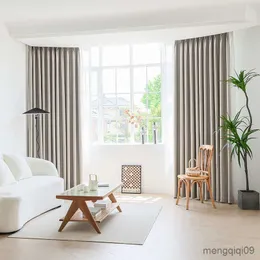 Curtain Modern Curtain for Living Room Bedroom Bay Window Sun Protection and Heat Insulation Luxury Blackout Drapes R230815