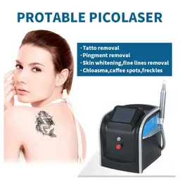 Bästa professionella bärbara picosekund laser kolskalning och yag laserpigment tatuering avlägsnande porborttagningsmaskin