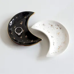Декоративные тарелки северная керамическая луна форма