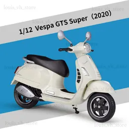 WELLY 1 12 VESPA GTS Super 2020 Motorräder Simulationslegierung Motorradmodell Sammlung Spielzeugauto Kinder Geschenk T230815