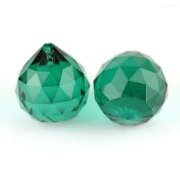 ثريا كريستال 1pcs/لوت 30 مم Zircon Zircon Green Prendant Ball for Door Startain Decor