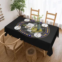 Table Cloth Freemason Masonic Rectangular Tablecloth Oilproof Mason Freemasonry Covers