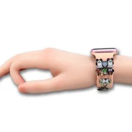 جوهر الجملة Bad Bunny Metal Charms for Apple Watch Band Hard Watch Watch Charm Moq 1PCS استبدال حزام حزام السحر