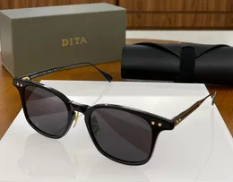 AA Dita Sunglasses Fashion Art Retro Sunglasses Men's and Women's Square Wood Grain Vacation Beach Sunglasses Women's Advanced Sunscreen