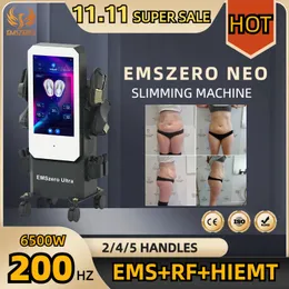 EMS-CULPT DLS-EMSLIM RF Slimming EMSZERO 6500W Touch Screen 200HZ 2/4/5 Handles Machine 15 Tesla HIEMT Body EMSCULPTINGHealtn Beauty Equipment