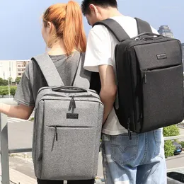 Backpack Laptop Anti-Lothe Waterproof School Backpacks USB Carica Business Travel Bag 14 15.6 16 17.3 pollici Mochila