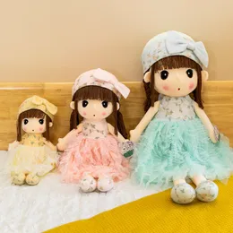 Dolls 95cm Big Size Kawaii Princess Ragdolls Stuffed Plush Girls Toys Sleep Pillow Calm Doll Sweet Wedding 230814