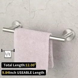 12 Inches Hand Towel Holder Bathroom Hardware Towel Bar Towel Rack Towel Hanger Stainless Steel Wall Mount Bathroom Accessories