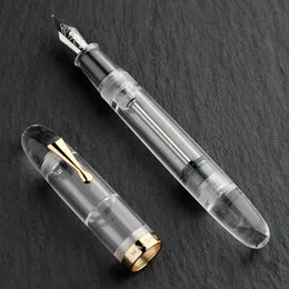 نافورة أقلام Majohn EF/ F/ M Nib Fountain Pen EyedRopper حجم كبير واضحة لوازم مدرسة الأعمال كتاب الحبر أقل 230814