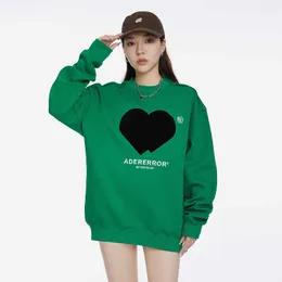 Kadın Hoodies Sweatshirts ADER HATA Sonbahar Süvari Erkekler ve Kadınlar İçin Çift Küçük Tasarım Sensiyesi Aşk Nakış Gevşek Yuvarlak Boyun