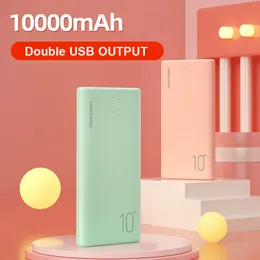 10000 mAh PowerBank Dual ładowarka USB Portable zewnętrzny bateria komórkowa ładowanie telefonu komórkowego dla Xiaomi Samsung Huawei