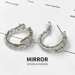 Lujo Bvlgr top accesorios de joyería diseñador mujer Baojia Estilo Nuevo Cabeza de Serpiente Pendientes Pendientes Venta Caliente Clásico Diseño Premium Pendientes joyería de alta calidad