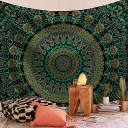 Tapestri di Tappeti per la parete di arazzo mandala indiana indiana per decorazioni boho cestino psichedelico night mope tappeto 230815