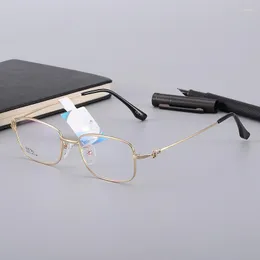 Óculos de sol Quadros 2023 Moda Luxury Business Glasses Ultra Light Leary Eyewear Small Size Men Prescription óculos de prescrição óptica Frame 3120