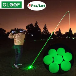 Altri prodotti da golf 5 pezzi Glow Golf Palls per tornei sportivi notturni fluorescenti che brillano nella pallina da golf scura Long Long luminose palline luminose 230814