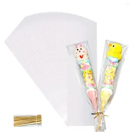 Hediye sargısı şeffaf kare şeker torbaları plastik selofan paket bar düğün hediyeleri çocuklar için iyilikler