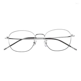 Molduras de óculos de sol 50mm Men's Ultra Light Flure Full Retro Glasses Prescription yeglass 39176