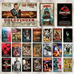 Klasik Film Metal İşaret Aksiyon Filmleri Metal Poster Ünlü Film Tin Sign Plak Vintage Duvar Dekor Bar Pub Kulübü Adam Mağara Ev Oturma Odası Dekor Boyama 30x20cm W01