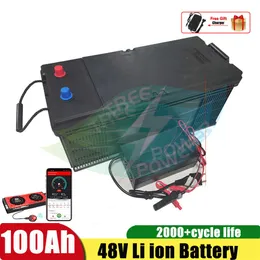 بطارية ليثيوم أيون بطارية 48V 100AH ​​LI ION مع BMS لـ 4000W SCOOTER BOAT HINVERTER SOLAR ENERGER