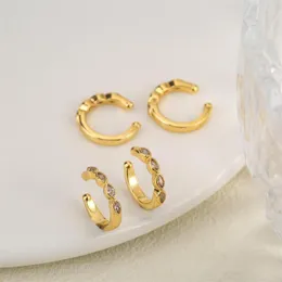 Backs Earrings Zirconia Ear Piercings False Sleeves Without Accessories For Women Jewelry Gifts Girlfriends