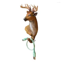 フック動物装飾的なコートフックビンテージハンガーバッグタオル用に取り付けられたキーブレスレットネックレスハンギーコートバスルーム