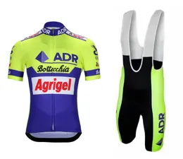 مجموعة جيرسي لركوب الدراجات ADR Agrigel Bottecchia Retro Classic Cycling Jerseys مجموعة سباق الدراجة الصيفية.