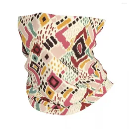 Schals Bohemian Ikat Geometrische Folklore -Ornament mit Diamanten Bandana Hals Cover Stammes ethnisch balaclavas maske maske schal warm radeln