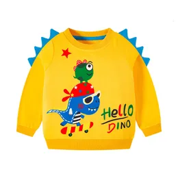 Hoodies Swewneshirts Roupas infantis Cotton Boys Baby para outono Inverno Roupas Dinosaur Little Outerwear Costume 230815