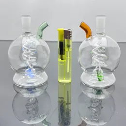 Hookahs Mini Portable Plastic Tobacco Bottle Delivery Accessories Glass Bongs Glass Rökning Rör Vattenrör Oil Rig Glass Bowls Oil Burn