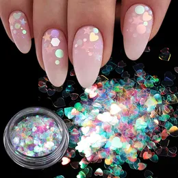 Nail Glitter Butterfly Star Round Heart Flake Mirror Sequins Gradient Slice Gel Polish Accessories Decorations 230814