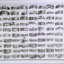 50 male and female ghost head rings, hip-hop retro chain, religious alloy rings, wholesale and bulk sales in punk style