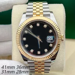 Luxury Mens Watch Designer Uhren hohe Qualität 36/41mm Uhr für Männer Frauen automatisch Uhr Uhr Datum 28/31mm Damen wasserdichte Uhr Rollenrolle Jason007 Orologio.