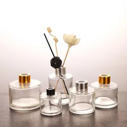 50ml 100ml 150ml 200ml Clear Emple Room Aroma Reed Diffuser 유리 병 Round Luxury 100ml with ups/Ocean Express KVHGB