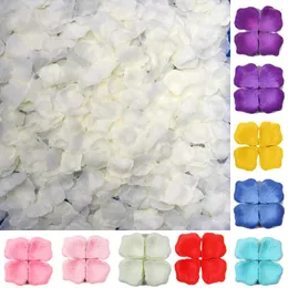 Dekorativa blommor 2023 1000pcs/Lot Atificial Polyester for Party Festival Wedding Decorations Rose Petals Blomma