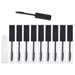 Skriv ut logotypen 10 ml tomt mascara -rör 10 ml återanvändbar mascara container eyeliner flaskor läpp brutto rör med pensel tcphp