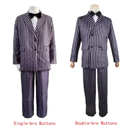 Специальные случаи в среду костюм Addams с длинным рукавом мужской костюм униформа Gomez Cosplay наряды Семейные выпускные костюмы папы Хэллоуин Cos 230814