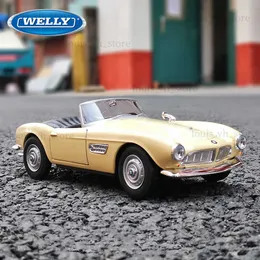 WELLY 1 24 BMW 507 Convertible BMW 507 Soft-Top 1956 Alloy Car Model Diecasts Toy Vehicles Collect Car Toy Boy Birthday gifts T230815