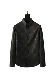 2023 camicia da uomo Luxurys designer maschile bussiness shirtsa classico abito da uomo camicie uomini uomini a manica lunga marca molla mo-3xl#01 815024257